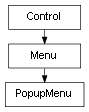 Inheritance diagram of PopupMenu